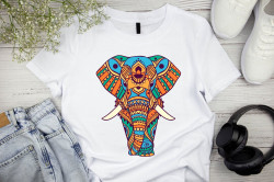 Camiseta Elefante Colorido 02 Camiseta Elefante Colorido 02
