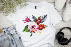 Camiseta Feminina Floral 05 Camiseta Feminina Floral 05