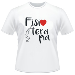 Camiseta Fisoterapia Curso branca Camiseta Fisoterapia Curso branca