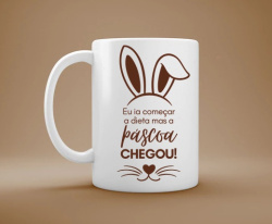 Caneca Divertida A Páscoa Chegou Caneca Divertida A Páscoa Chegou