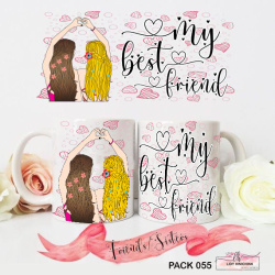 Caneca Personalizada de Porcelana Amizade Amigas Desenhos Caneca Personalizada de Porcelana Amizade Amigas Desenhos