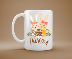 Caneca Porcelana Páscoa Caneca Porcelana Páscoa