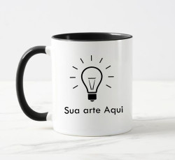 Caneca Porcelana Personalizada Tarja Preta Caneca Porcelana Personalizada Tarja Preta