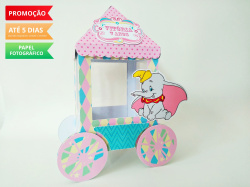 Carrinho de Pipoca Circo do Dumbo rosa Carrinho de Pipoca Circo do Dumbo rosa