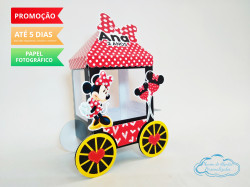 Carrinho de Pipoca Minnie Vermelha Carrinho de Pipoca Minnie Vermelha