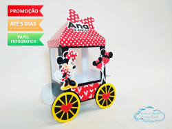 Carrinho de Pipoca Minnie Vermelha Carrinho de Pipoca Minnie Vermelha