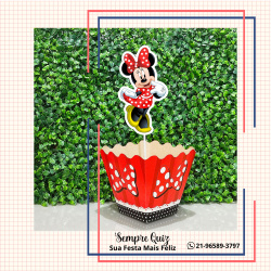 Centro de mesa Minnie vermelha Centro de mesa Minnie vermelha
