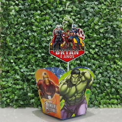 Centro de mesa vingadores Centro de mesa vingadores