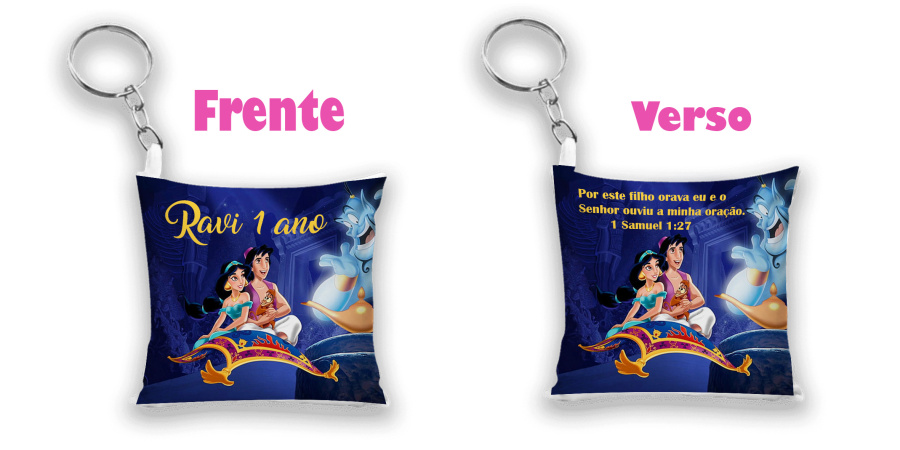 Chaveiro Aladim Personalizados Chaveiro Aladim Personalizados-Lembrancinha mais que especial.....
Totalmente personalizada!!!
Chaveiro almofada para todas as oc