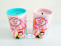 Cofrinho Circo Rosa Cofrinho Circo Rosa