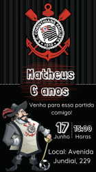 Convite aniversário corinthians Convite aniversário corinthians