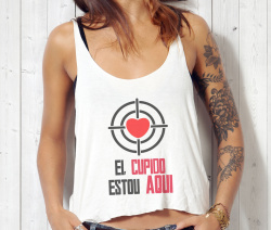 Cropped Feminina Ei Cupido Estou Aqui Cropped Feminina Ei Cupido Estou Aqui