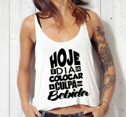 Cropped Feminina Hoje É Dia De Colocar A Culpa Na Cerveja Cropped Feminina Hoje É Dia De Colocar A Culpa Na Cerveja