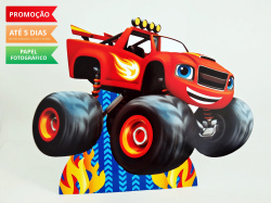 Display de mesa Blaze and the monster machine 27cm - Carro vermelho Display de mesa Blaze and the monster machine 27cm - Carro vermelho