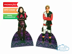 Display de mesa Descendentes 27cm - Mal e Carlos Display de mesa Descendentes 27cm - Mal e Carlos