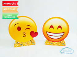 Display de mesa Emoji 27cm - beijinho e sorriso Display de mesa Emoji 27cm - beijinho e sorriso