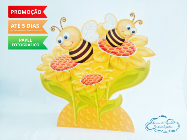 Display de mesa Abelha 27cm - Abelhas e Flores Display de mesa Abelha 27cm - Abelhas e Flores-Display de mesa Abelha - Abelhas e Flores até 27cm
Largura varia de acordo com a imagem.
- Poss