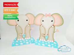 Display de mesa  Arca de noé 27cm - Elefante Display de mesa  Arca de noé 27cm - Elefante