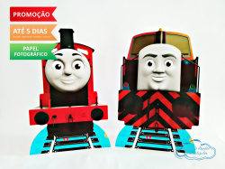 Display de mesa Thomas e seus amigos 27cm - James e Den Display de mesa Thomas e seus amigos 27cm - James e Den