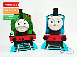 Display de mesa Thomas e seus amigos 27cm - Percy e thomas Display de mesa Thomas e seus amigos 27cm - Percy e thomas