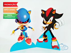 Display de mesa SONIC 19cm - Shadow e Metal Sonic Display de mesa SONIC 19cm - Shadow e Metal Sonic