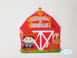 Elipse Fazendinha G - 53x53cm Elipse Fazendinha G - 53x53cm