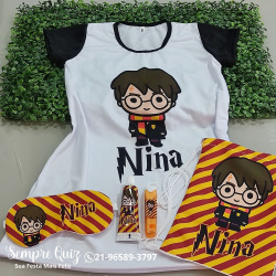 Festa do pijama HARRY POTTER kit com 5 itens PROMOÇÃO Festa do pijama HARRY POTTER kit com 5 itens PROMOÇÃO
