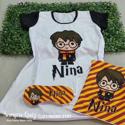 Festa do pijama Harry Potter kit 3 itens Festa do pijama Harry Potter kit 3 itens