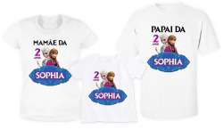 Kit 3 camisetas da frozen filme para aniversário Kit 3 camisetas da frozen filme para aniversário