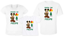 Kit 3 camisetas Mickey aventureiro Kit 3 camisetas Mickey aventureiro