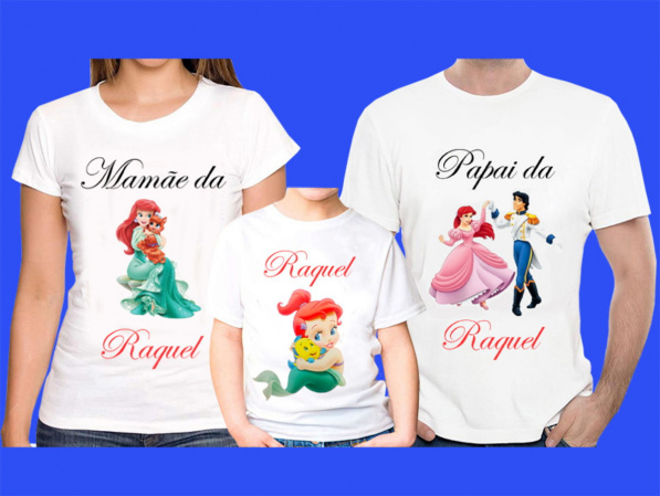 Kit 3 Camisetas Princesas  Personalizada-Para compra esse produtos acesse nosso site oficial
https://www.rsestampariacriativa.com.br/

Par