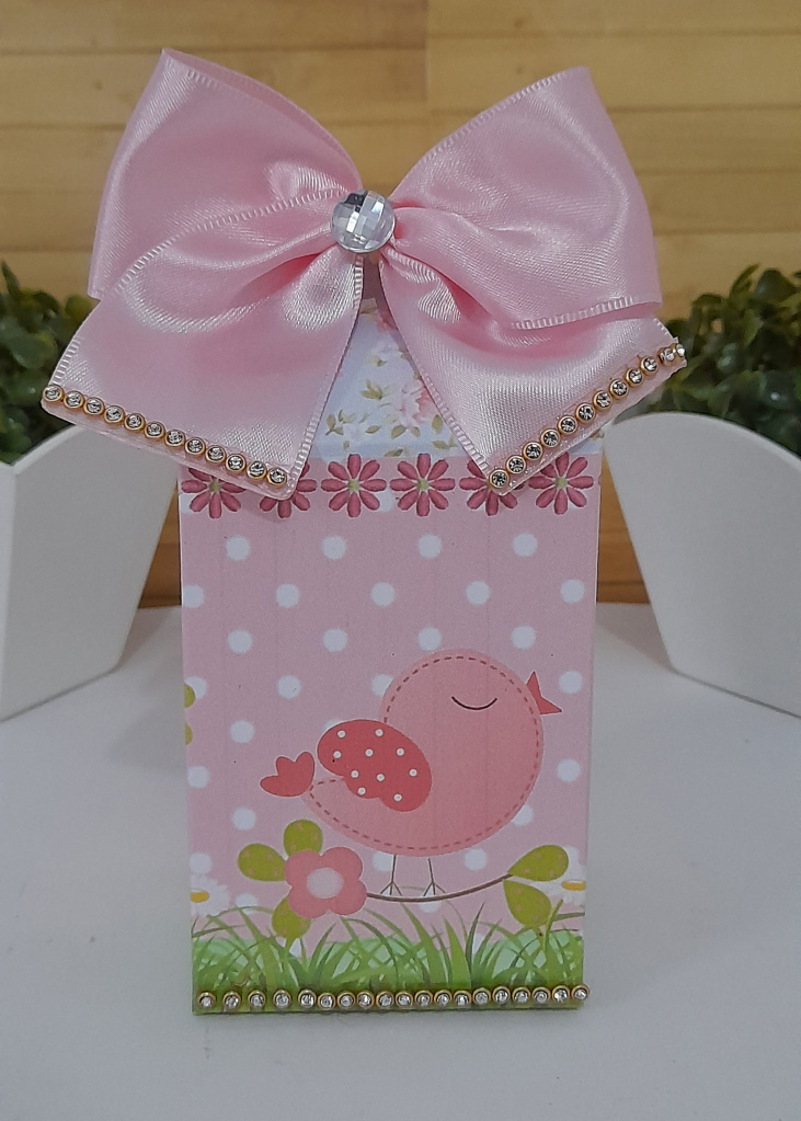 Kit Caixa Milk Jardim Encantado Rosa-para Montar || Personalizados ...