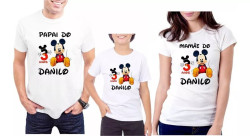 Kit  camisetas Mickey Personalizada com 3 camisas Kit  camisetas Mickey Personalizada com 3 camisas