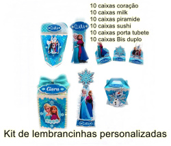 Kit de personalizados Frozen lembrancinha de aniversário kit festa caixinhas Frozen Kit de personalizados Frozen lembrancinha de aniversário kit festa caixinhas Frozen