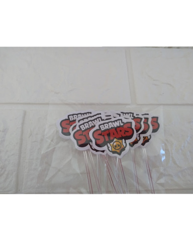 Kit festa Brawl Stars decoração de aniversário Kit festa Brawl Stars decoração de aniversário-Kit festa ideal para aquela festa simples porém inesquecível!!
- 1 topo de bolo
- 2 displays