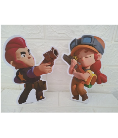 Kit festa Brawl Stars decoração de aniversário Kit festa Brawl Stars decoração de aniversário-Kit festa ideal para aquela festa simples porém inesquecível!!
- 1 topo de bolo
- 2 displays