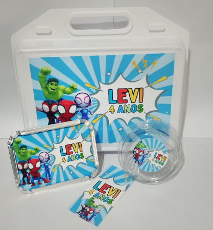 KIT FESTA ESCOLAR PERSONALIZADO SPIDER E SEUS AMIGOS 2 KIT FESTA ESCOLAR PERSONALIZADO SPIDER E SEUS AMIGOS 2-COMEMORE O ANIVERSÁRIO COM UMA FESTA NA ESCOLA DE MANEIRA PRÁTICA E DIVERTIDA.
KIT FESTA NA ESC