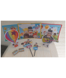 Kit festa Mundo Bita decoração de aniversário Kit festa Mundo Bita decoração de aniversário