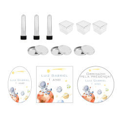 Kit Lembrancinhas Astronauta Aquarela (30 Itens) Kit Lembrancinhas Astronauta Aquarela (30 Itens)