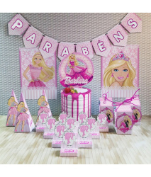 Kit Só Um Bolinho Barbie Lembrancinha Personalizada Kit Só Um Bolinho Barbie Lembrancinha Personalizada