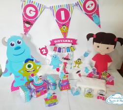 Kit só um bolinho Monstros SA - Tamanho G com adicional Kit só um bolinho Monstros SA - Tamanho G com adicional