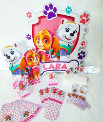 Kit só um bolinho Skye e Everest - Patrulha canina - Tamanho M Kit só um bolinho Skye e Everest - Patrulha canina - Tamanho M