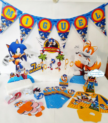 Kit só um bolinho Sonic - Tamanho G Kit só um bolinho Sonic - Tamanho G