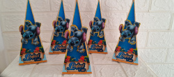 Lembrancinha Caixa Piramide Stitch Aniversario Festa Lembrancinha Caixa Piramide Stitch Aniversario Festa