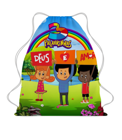 Lembrancinha de Aniversário Mochilinha sacochila 3 Palavrinhas Lembrancinha de Aniversário Mochilinha sacochila 3 Palavrinhas-A magia e encanto de uma festa começa nos pequenos detalhes o grande objetivo de se fazer uma lembr