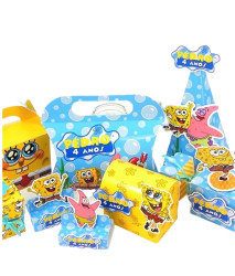 Lembrancinhas do Bob Esponja para aniversário 145 itens Lembrancinhas do Bob Esponja para aniversário 145 itens
