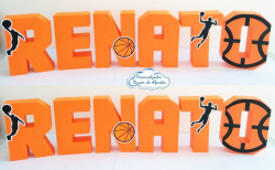 Letra 3d Basquete Letra 3d Basquete