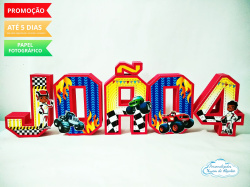 Letra 3d Blaze and the monsters machine Letra 3d Blaze and the monsters machine