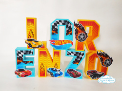 Letra 3d Hot wheels Letra 3d Hot wheels