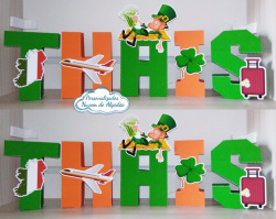 Letra 3d Irlanda Letra 3d Irlanda